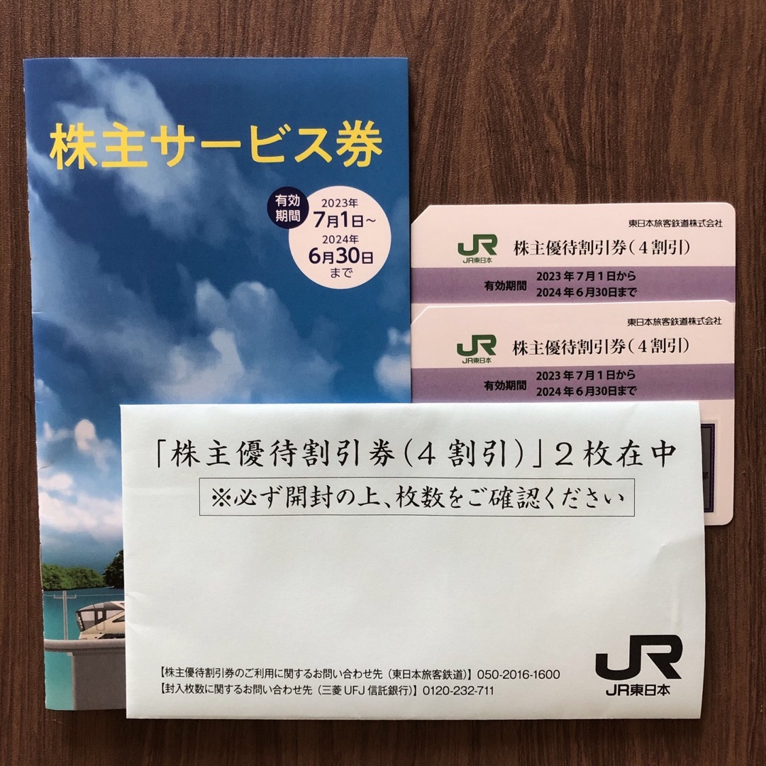 JR東日本 株主優待 2枚綴り