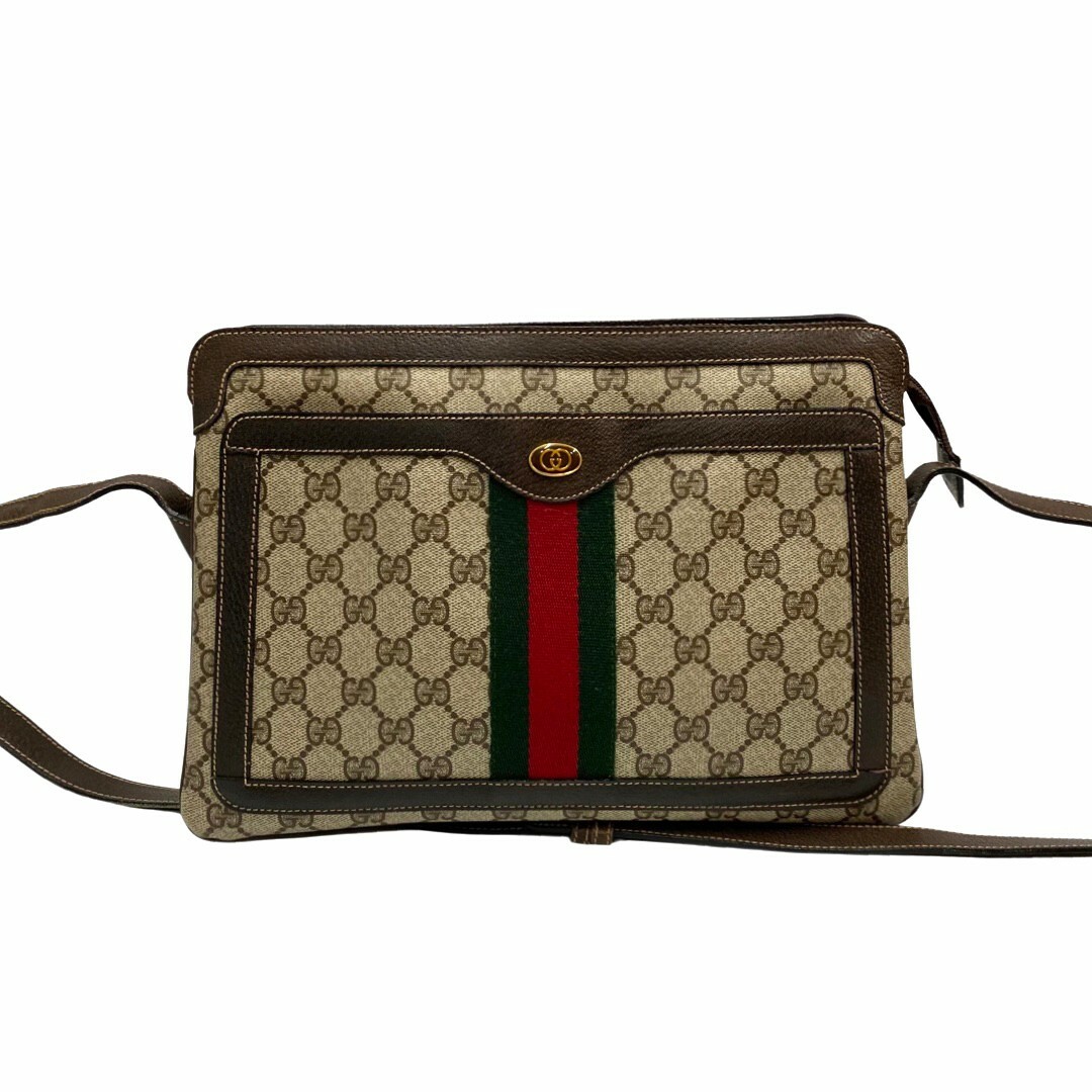 極 美品 GUCCI グッチ オールドグッチ ヴィンテージ シェリーライン GG