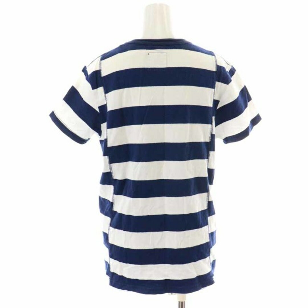 BEAMS(ビームス)のビームス BORDER BUM Tシャツ カットソー ボーダー 半袖 S 紺 白 レディースのトップス(Tシャツ(半袖/袖なし))の商品写真