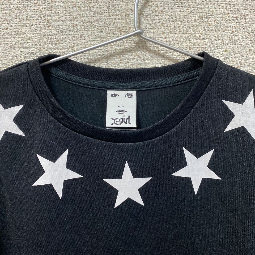 X-girl(エックスガール)のX-girl チュニックワンピース レディースのトップス(Tシャツ(半袖/袖なし))の商品写真