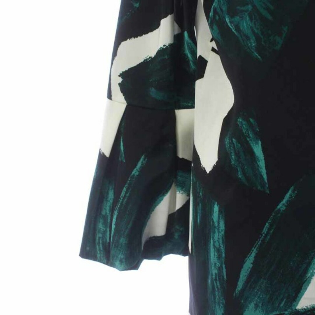 NOVESPAZIO(ノーベスパジオ)のノーベスパジオ NOVESPAZIO テーラードジャケット 38 M 黒 緑 レディースのジャケット/アウター(その他)の商品写真