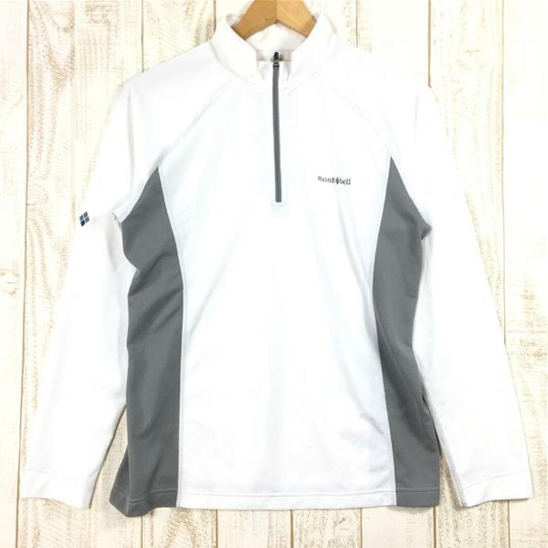 MENs M モンベル クール ロングスリーブジップシャツ MONTBELL 1104930 ホワイト系 | フリマアプリ ラクマ