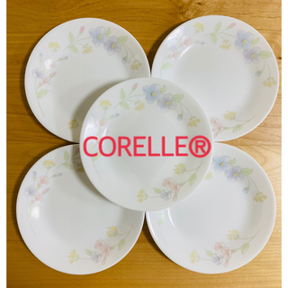 コレール(CORELLE)のCORELLE®︎ コレール 花柄プレート17cm 5枚セット　新品未使用‼︎(食器)