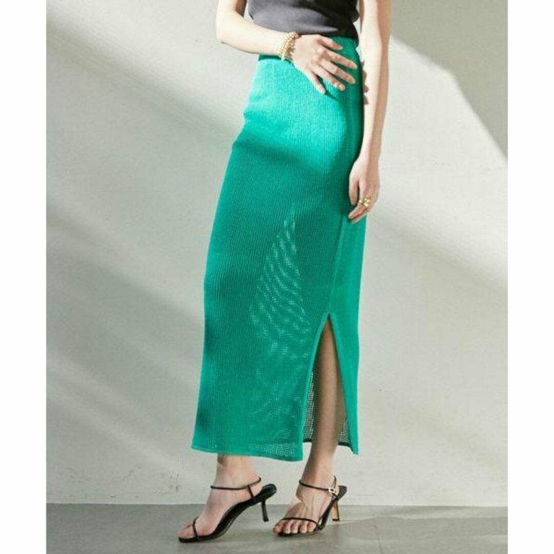 GALLARDA GALANTE(ガリャルダガランテ)のGALLARDAGALANTE メッシュニットスカート レディースのスカート(ロングスカート)の商品写真