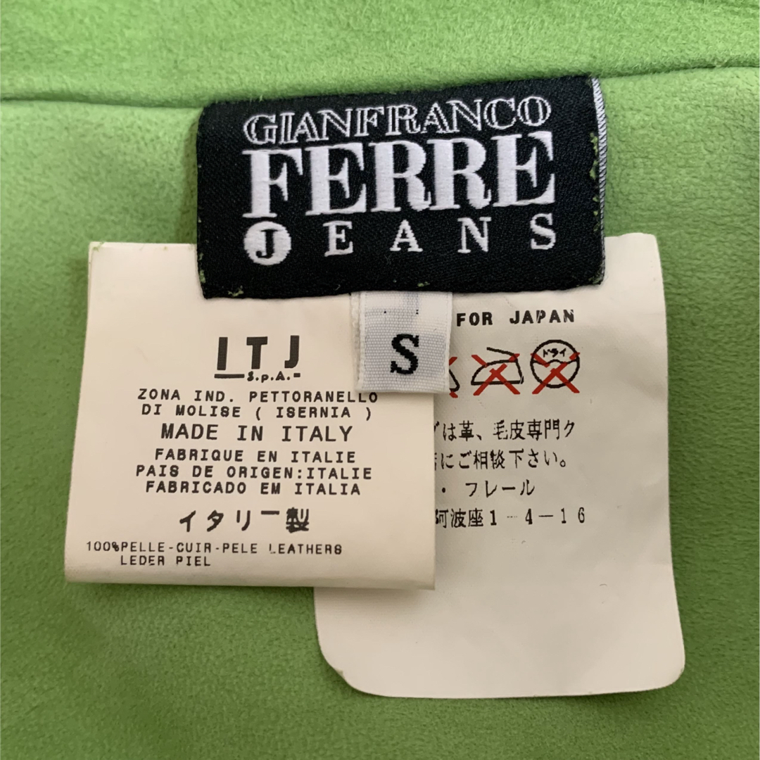 GIANFRANCO FERRE JEANS イタリア製 レザーシャツジャケット