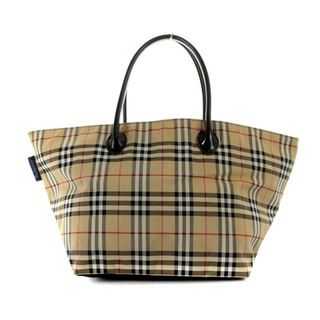 バーバリーブルーレーベル(BURBERRY BLUE LABEL)のバーバリーブルーレーベル トートバッグ ノバチェック ナイロン ベージュ(トートバッグ)