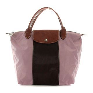 ロンシャン(LONGCHAMP)のロンシャン LONGCHAMP ルプリアージュ トートバッグ 茶 ピンク(ハンドバッグ)