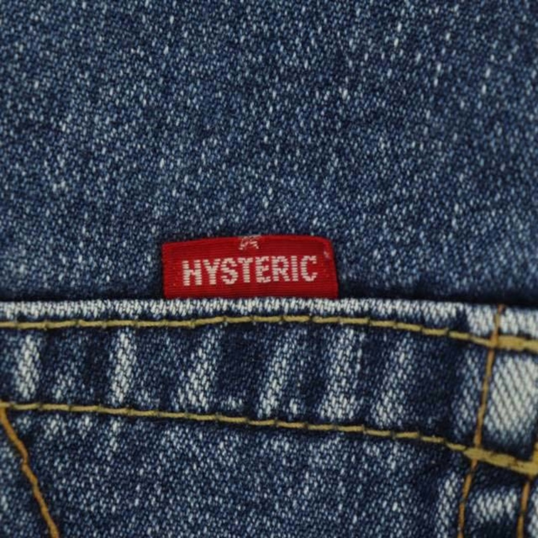 HYSTERIC GLAMOUR(ヒステリックグラマー)のヒステリックグラマー KINKY JEANS ボーダー切り替え デニムスカート レディースのスカート(ミニスカート)の商品写真