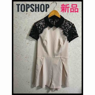 トップショップ(TOPSHOP)の新品　TOPSHOP トップショップLACE COLLAR PLAY SUIT (ミニワンピース)