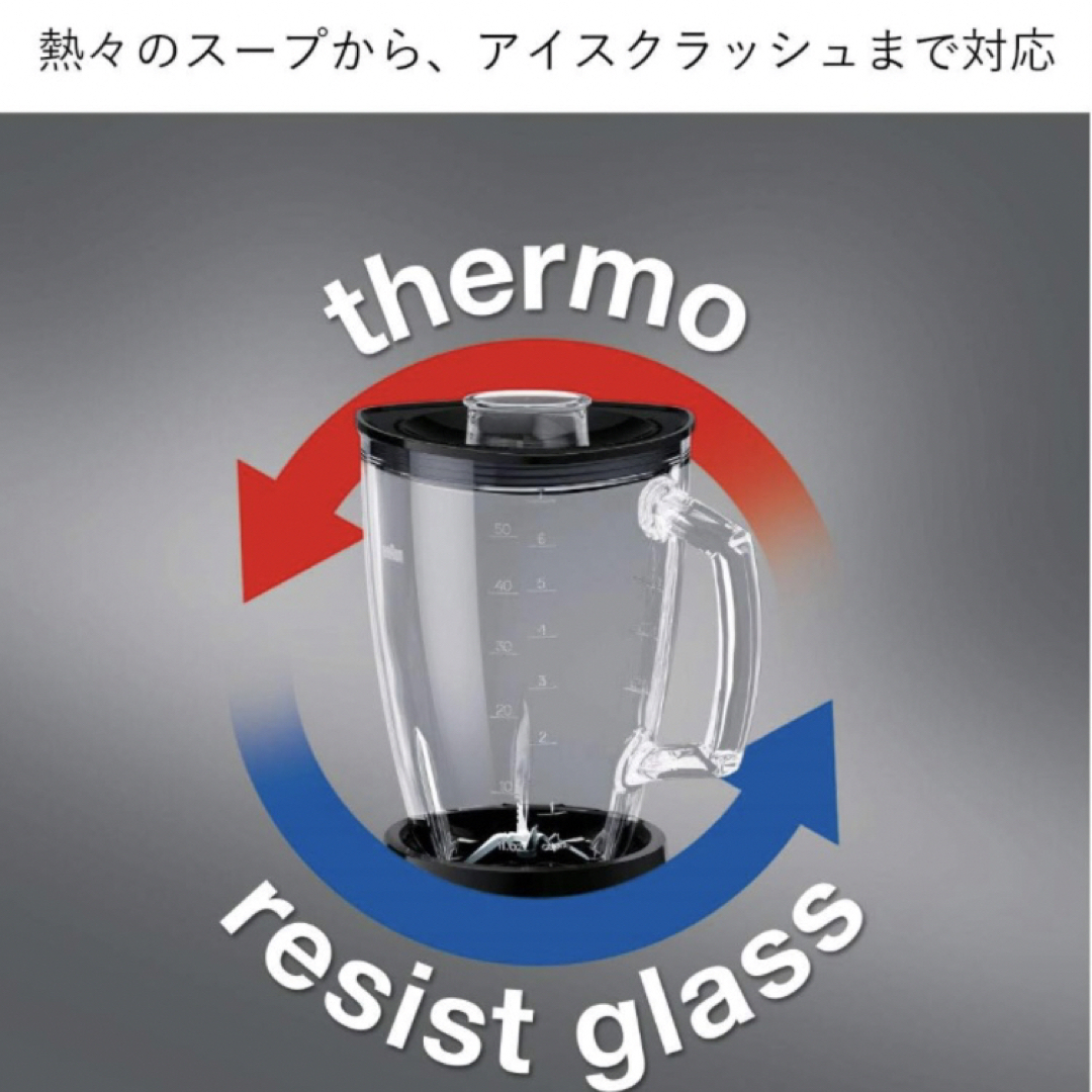 ブラウン パワー ブレンド3 JB3060 ブレンダー 1.25L 黒　白 8