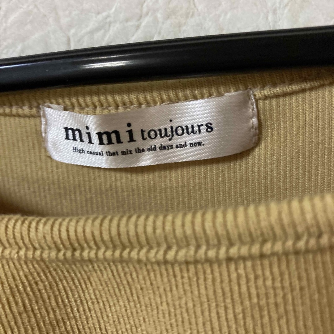 Mimi(ミミ)のリプ　トップス　M レディースのトップス(Tシャツ(半袖/袖なし))の商品写真