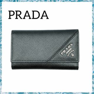 PRADA プラダ キーケース キーホルダー ブラック レディース メンズ 美品