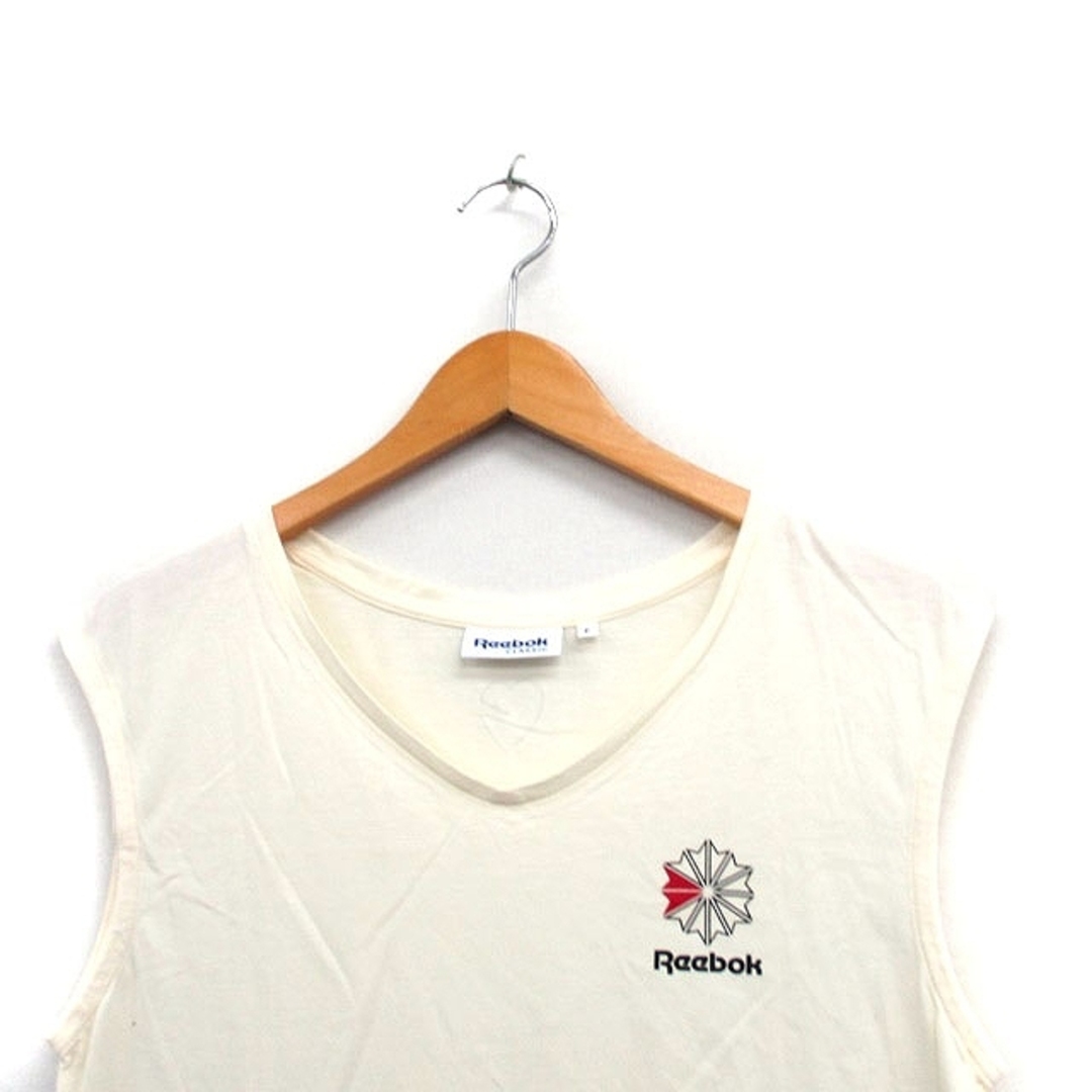 Reebok(リーボック)のリーボック Reebok カットソー Tシャツ ノースリーブ Vネック コットン レディースのトップス(カットソー(半袖/袖なし))の商品写真