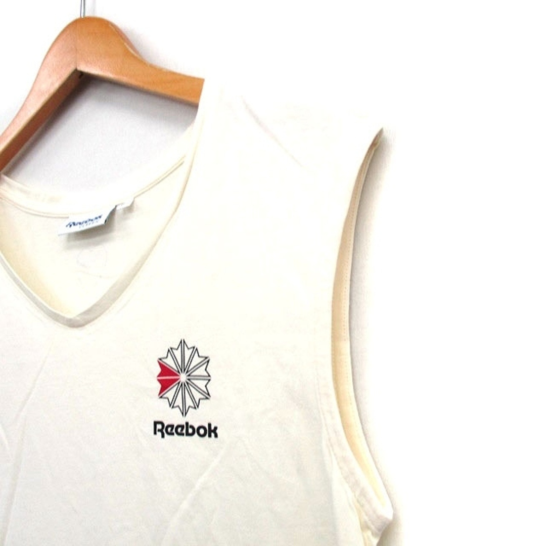 Reebok(リーボック)のリーボック Reebok カットソー Tシャツ ノースリーブ Vネック コットン レディースのトップス(カットソー(半袖/袖なし))の商品写真