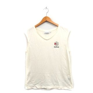 リーボック(Reebok)のリーボック Reebok カットソー Tシャツ ノースリーブ Vネック コットン(カットソー(半袖/袖なし))