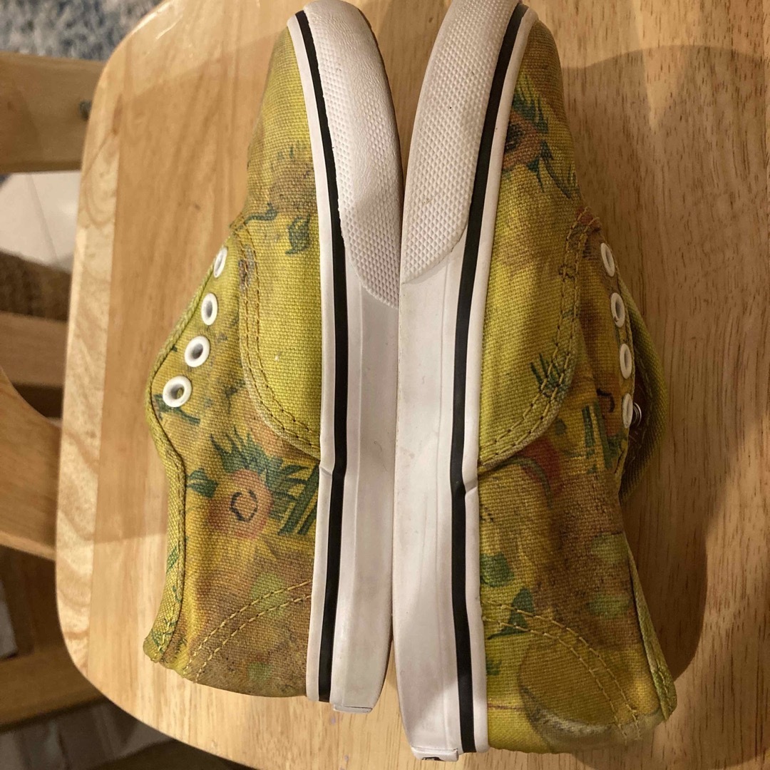 VANS(ヴァンズ)のバンズ　ゴッホ　ひまわり　14cm  美品 キッズ/ベビー/マタニティのベビー靴/シューズ(~14cm)(スニーカー)の商品写真