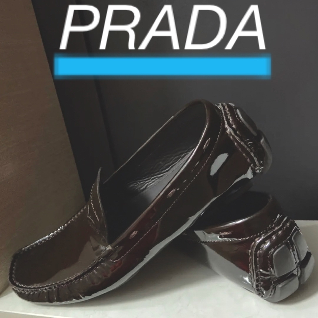 PRADA - PRADA プラダ エナメル ローファー ドライビングシューズの ...