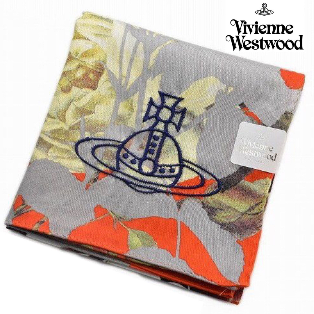 Vivienne Westwood(ヴィヴィアンウエストウッド)の⭐新品シールタグ付き ヴィヴィアンウエストウッド ハンカチーフ【オーブ柄】大判⭐ レディースのファッション小物(ハンカチ)の商品写真