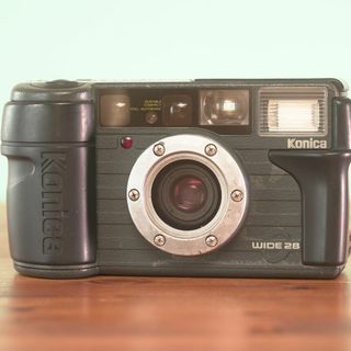 コニカミノルタ(KONICA MINOLTA)の完動品◎コニカ 現場監督 WIDE28 グレー フィルムカメラ #313(フィルムカメラ)