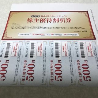 【匿名配送&紛失補償】ゲオ　株主優待割引券　2000円分　2023.12.31迄(ショッピング)