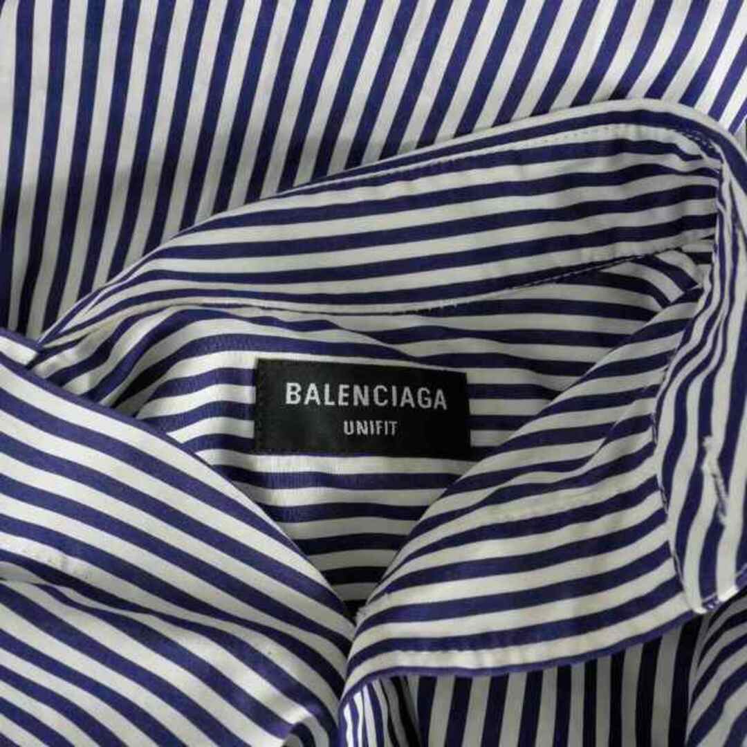 Balenciaga - バレンシアガ 変形 ストライプ シャツ カットソー 長袖