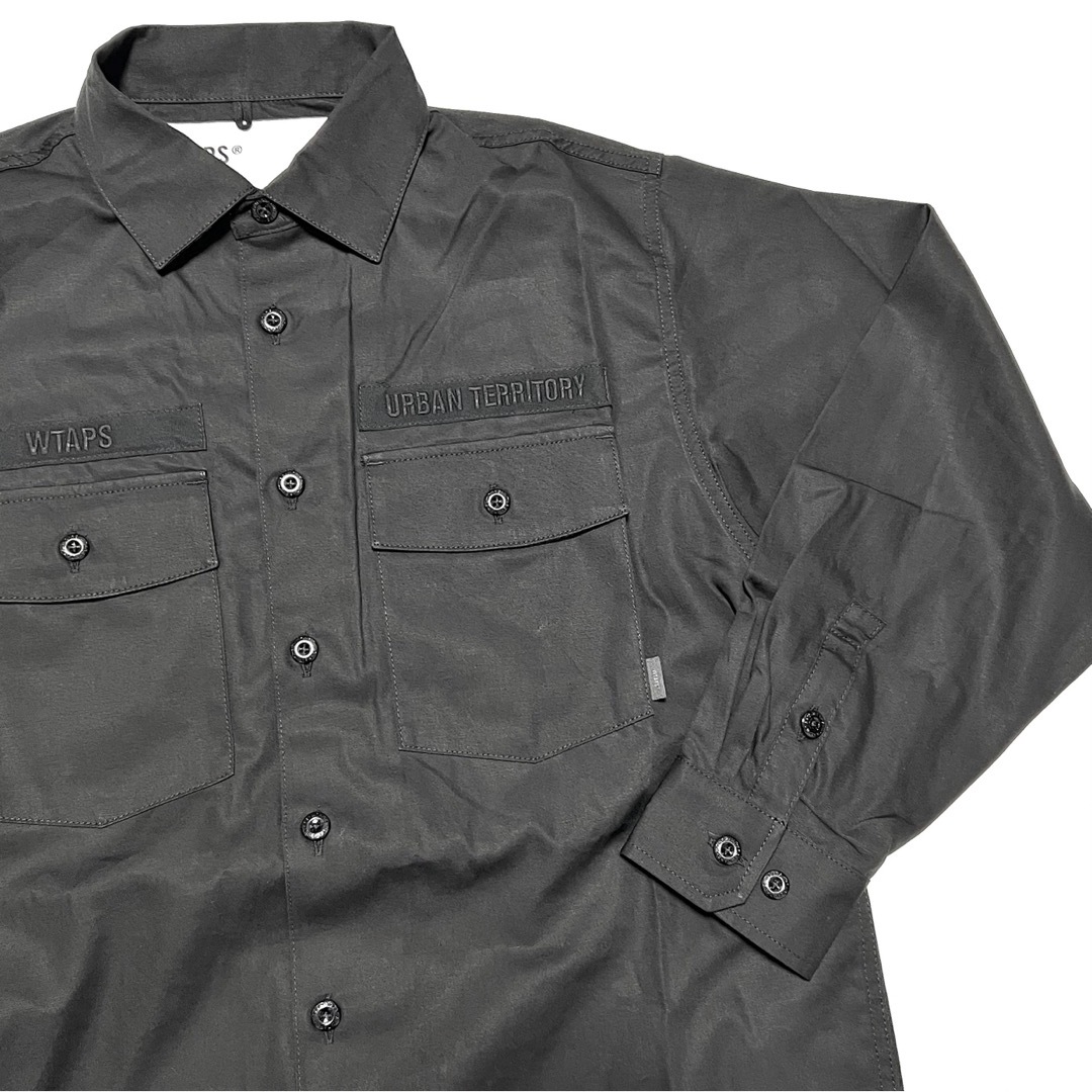 W)taps(ダブルタップス)の03 新品 WTAPS ダブルタップス CBW BUDS SHIRT シャツ 黒 メンズのジャケット/アウター(ミリタリージャケット)の商品写真