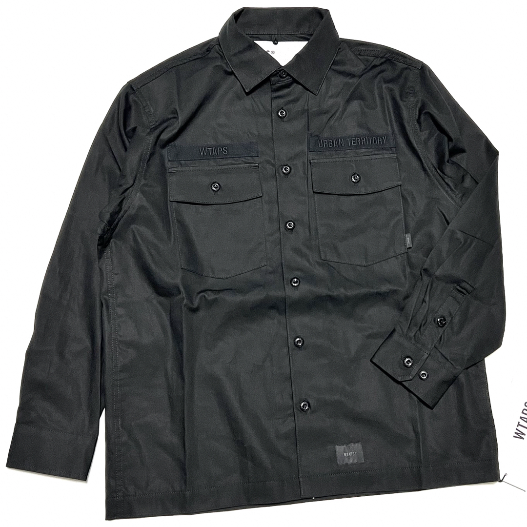 W)taps(ダブルタップス)の03 新品 WTAPS ダブルタップス CBW BUDS SHIRT シャツ 黒 メンズのジャケット/アウター(ミリタリージャケット)の商品写真