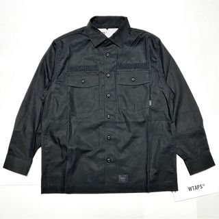 ダブルタップス(W)taps)の03 新品 WTAPS ダブルタップス CBW BUDS SHIRT シャツ 黒(ミリタリージャケット)