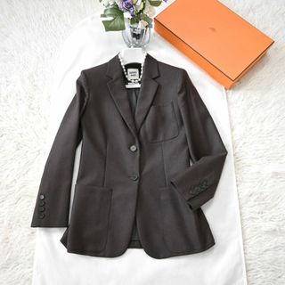 エルメス(Hermes)の★HERMES★極美品★最高級カシミヤ混ウール★2wayジャケット(テーラードジャケット)