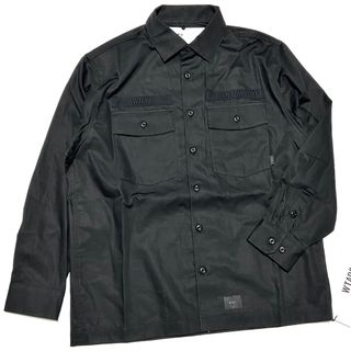 ダブルタップス(W)taps)の01 新品 WTAPS ダブルタップス CBW BUDS SHIRT シャツ 黒(ミリタリージャケット)