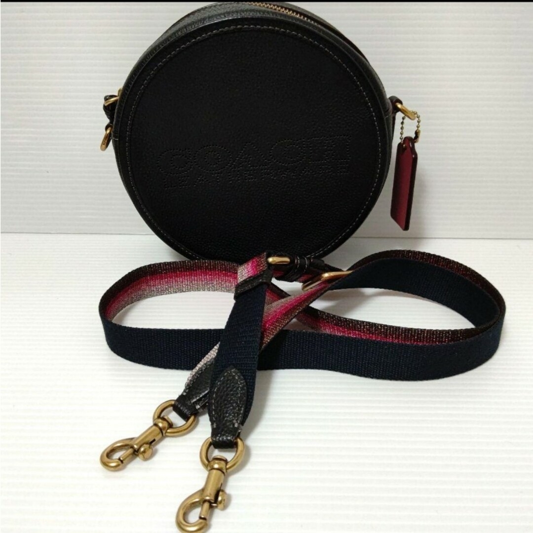 極美品!! COACH コーチ ショルダーバック C3427 ブラック レザー