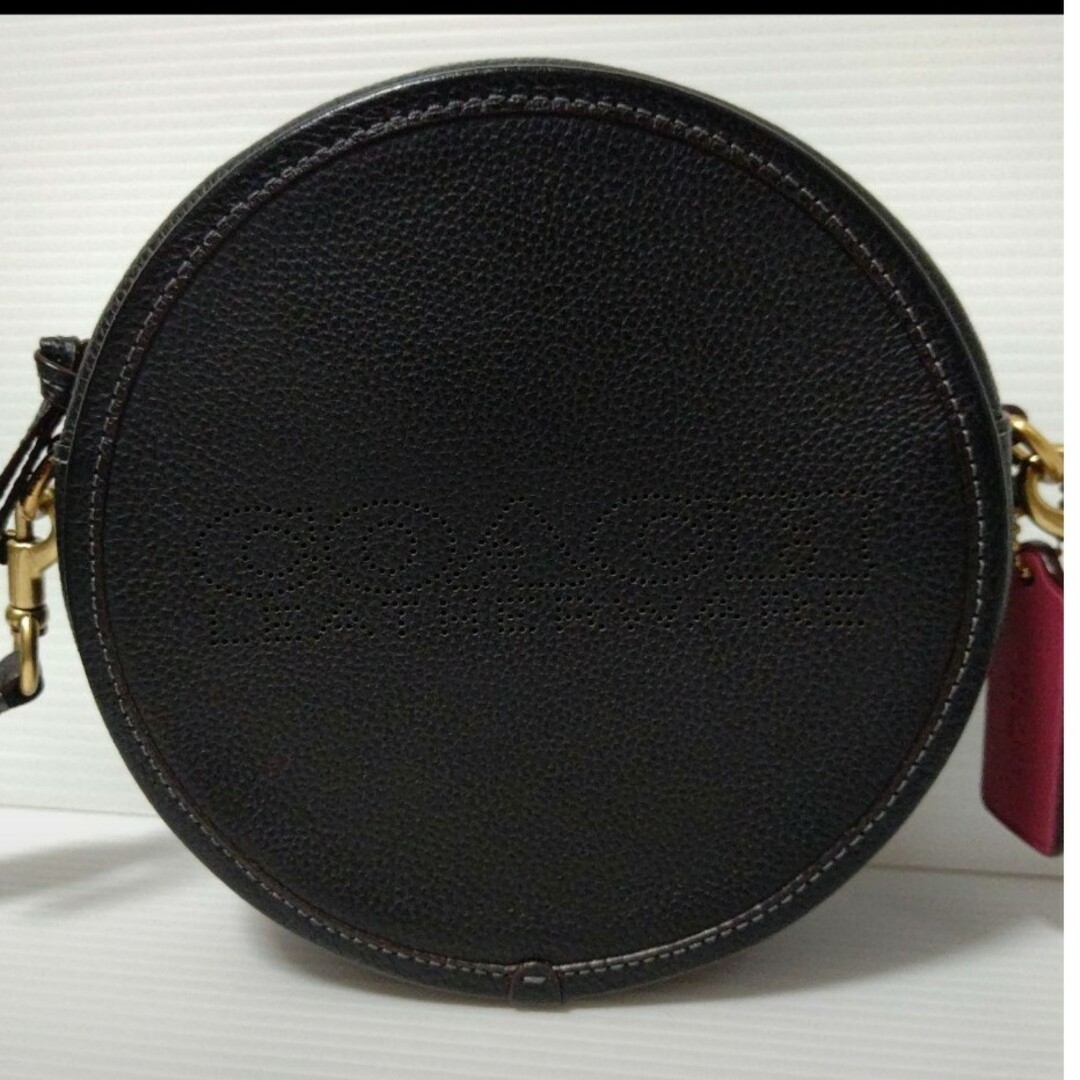 極美品!! COACH コーチ ショルダーバック C3427 ブラック レザー