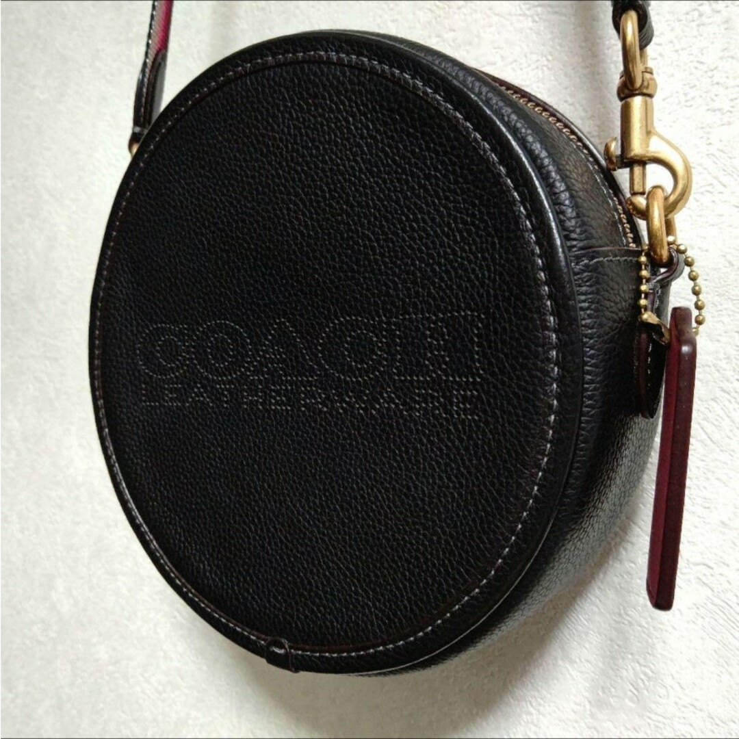 極美品!! COACH コーチ ショルダーバック C3427 ブラック レザー