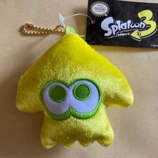 ニンテンドウ(任天堂)のスプラトゥーン3  黄色のイカマスコット(キーホルダー)