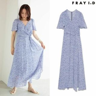 フレイアイディー(FRAY I.D)のFRAY I.D カシュクールプリントワンピース(ロングワンピース/マキシワンピース)