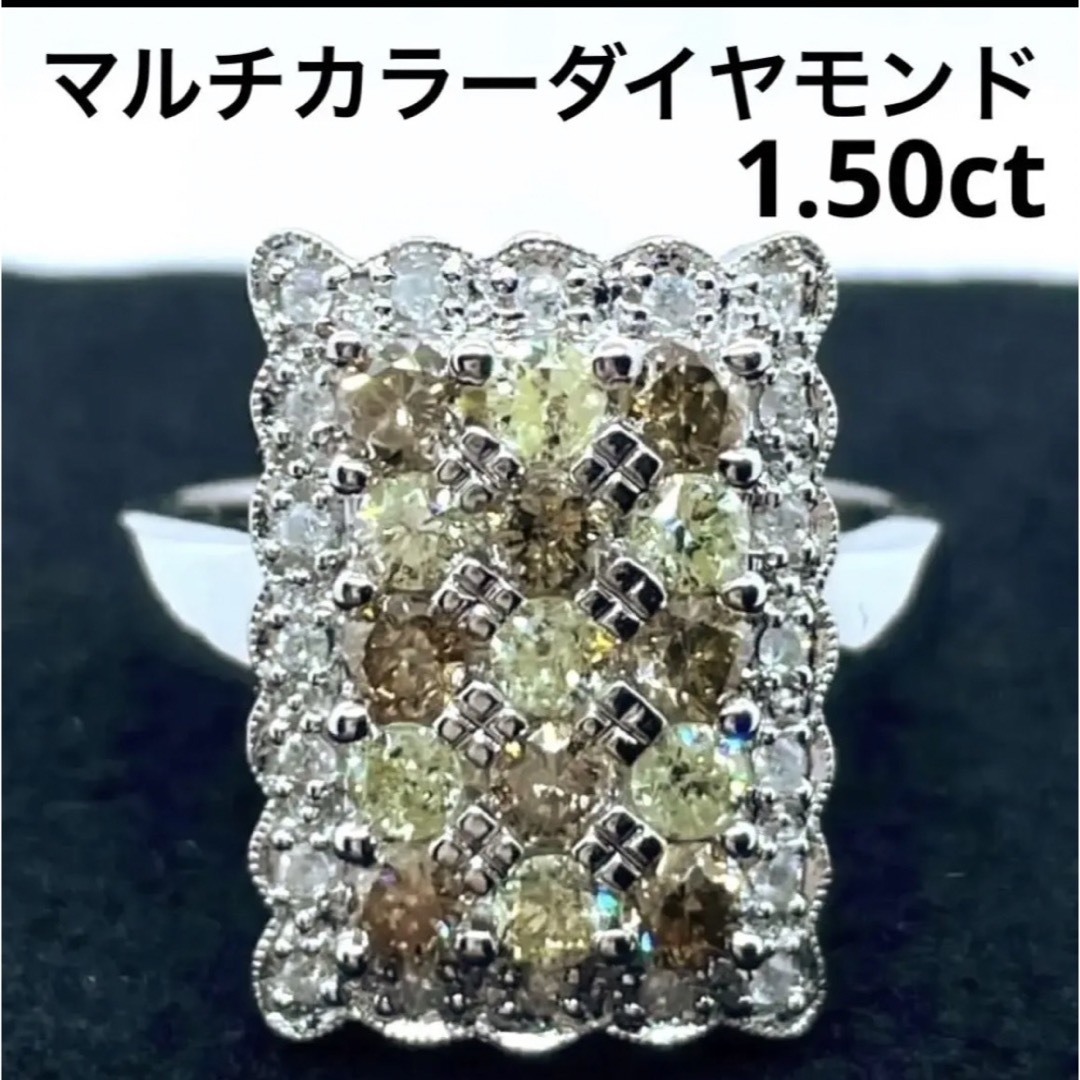 k18 ブラウン　イエローダイヤモンド　リング レディースのアクセサリー(リング(指輪))の商品写真