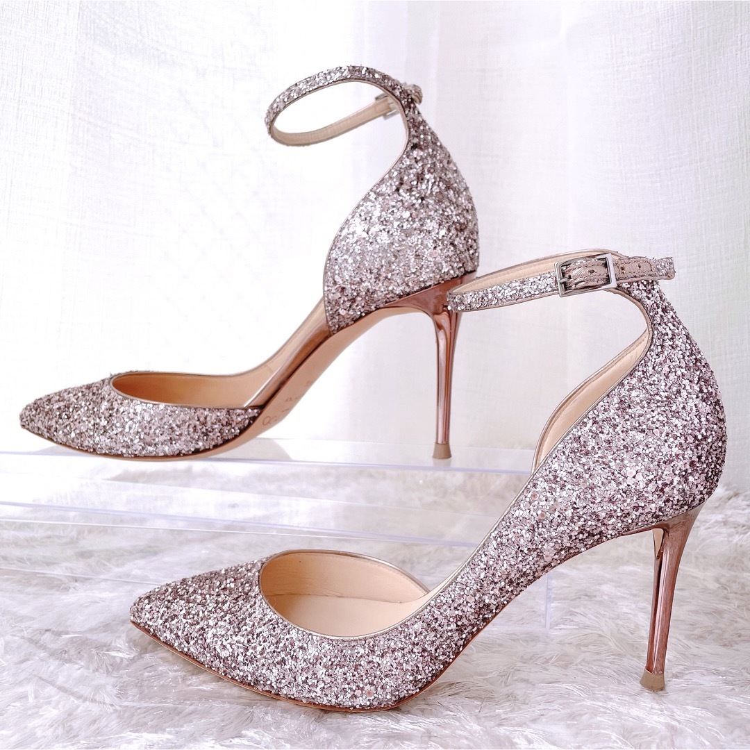 JIMMY CHOO(ジミーチュウ)のジミーチュウ  JIMMY CHOO グリッター　パンプス　ハイヒール　美品 レディースの靴/シューズ(ハイヒール/パンプス)の商品写真