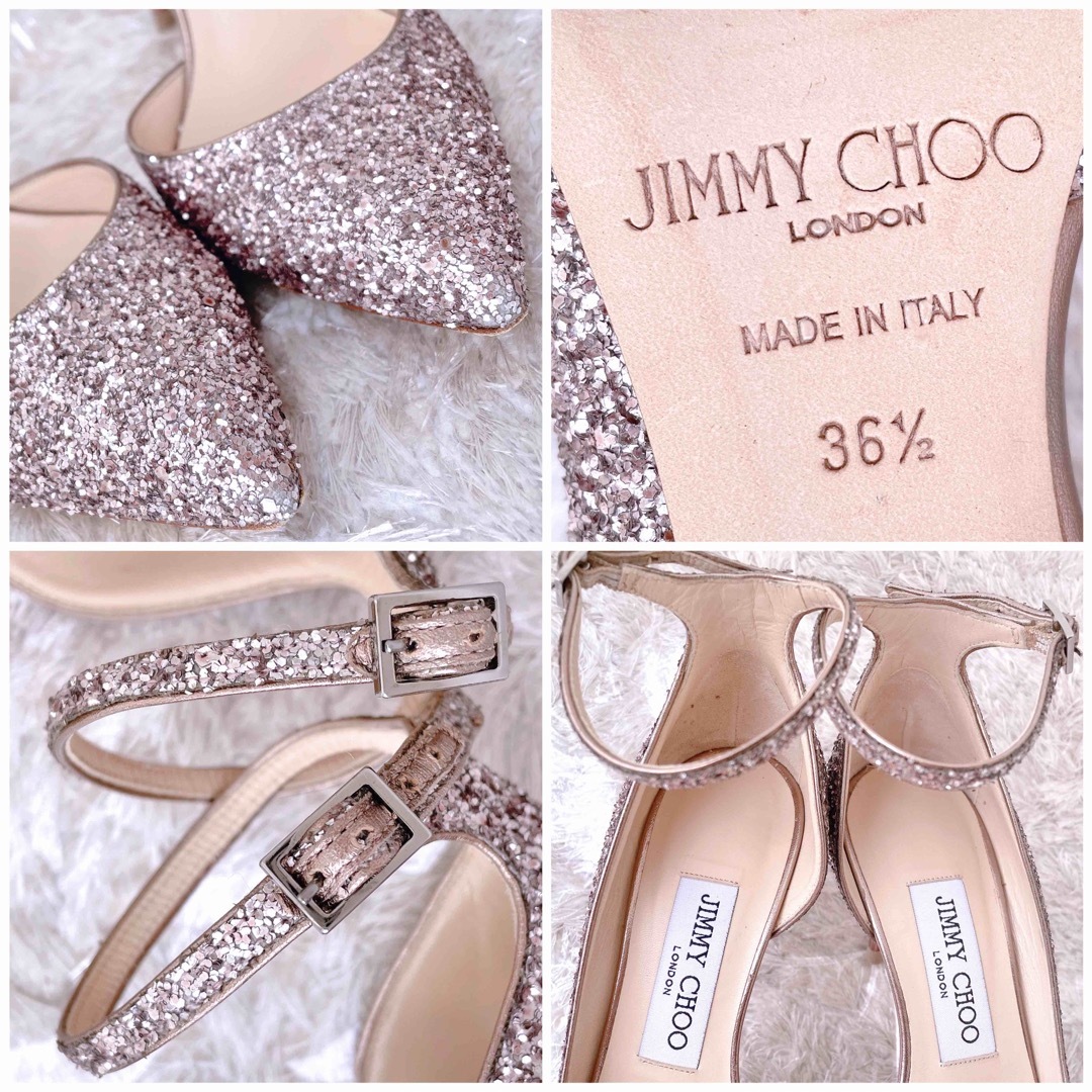 JIMMY CHOO(ジミーチュウ)のジミーチュウ  JIMMY CHOO グリッター　パンプス　ハイヒール　美品 レディースの靴/シューズ(ハイヒール/パンプス)の商品写真