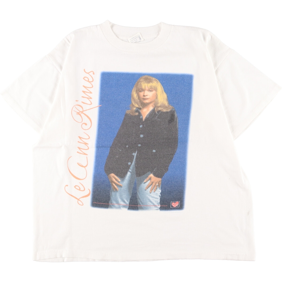 90年代 CRONIES Le Ann Rimes リアン ライムス バンドTシャツ バンT USA製 メンズL ヴィンテージ /eaa343155