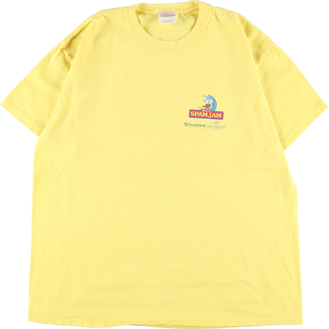 ヘインズ Hanes SPAM スパム WAIKIKI SPAM JAM 2006 バックプリント アドバタイジングTシャツ メンズXL /eaa349736