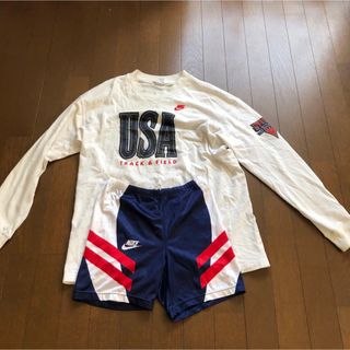 90s nike オリンピック　陸上　ユニフォーム　シングレッド　スパイク　(陸上競技)