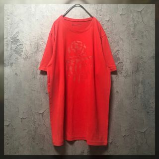 アンダーアーマー(UNDER ARMOUR)の【UNDER ARMOR】XL Tシャツ レッド US古着 HEATGEAR(Tシャツ/カットソー(半袖/袖なし))