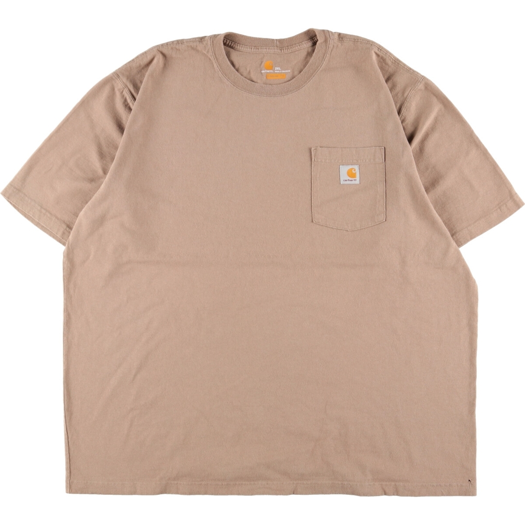 カーハート Carhartt ORIGINAL FIT 半袖 ワンポイントロゴポケットTシャツ メンズXXL /eaa349566