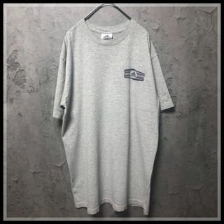 アディダス(adidas)の【adidas】Tシャツ ワンポイント ビッグロゴ グレー US古着(Tシャツ/カットソー(半袖/袖なし))