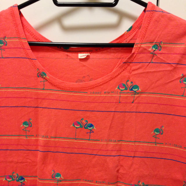 titicaca(チチカカ)のTITICACAフラミンゴTシャツ レディースのトップス(Tシャツ(半袖/袖なし))の商品写真