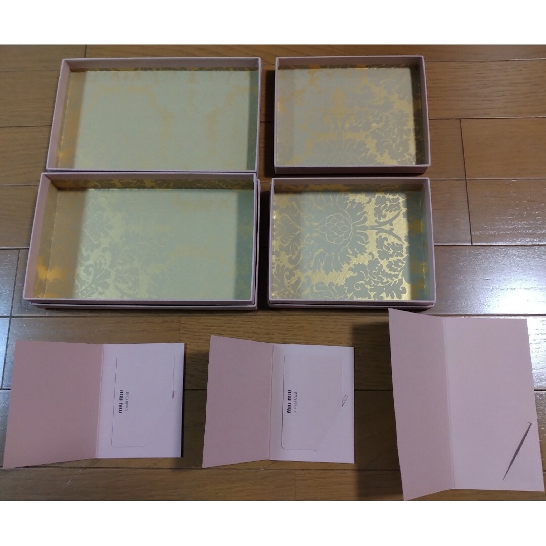 miumiu ショッパー 空箱 リボン 『直販大セール』 レディース
