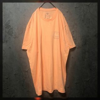 【VEECE】XLsize US古着 Tシャツ オレンジ ビッグシルエット(Tシャツ/カットソー(半袖/袖なし))