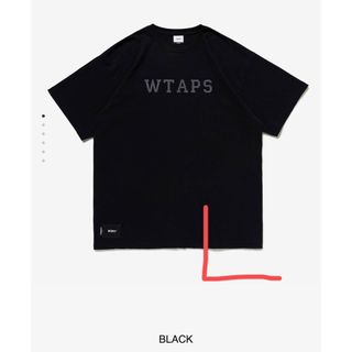 WTAPS 23SS COLLEGE SS COTTON BLACK Lサイズ(Tシャツ/カットソー(半袖/袖なし))