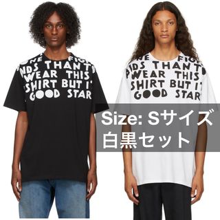 マルタンマルジェラ(Maison Martin Margiela)の黒1枚　Maison Margiela AIDS T-Shirt S(Tシャツ/カットソー(半袖/袖なし))