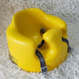 バンボ(Bumbo)の美品 バンボ Bumbo ベビーソファ チェア 専用腰ベルト付 ミモザイエロー(その他)